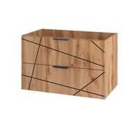 WASCHTISCHUNTERSCHRANK 80cm Teren Holz - Braun, Holzwerkstoff (80/50/45.8cm) - Petits-meubles