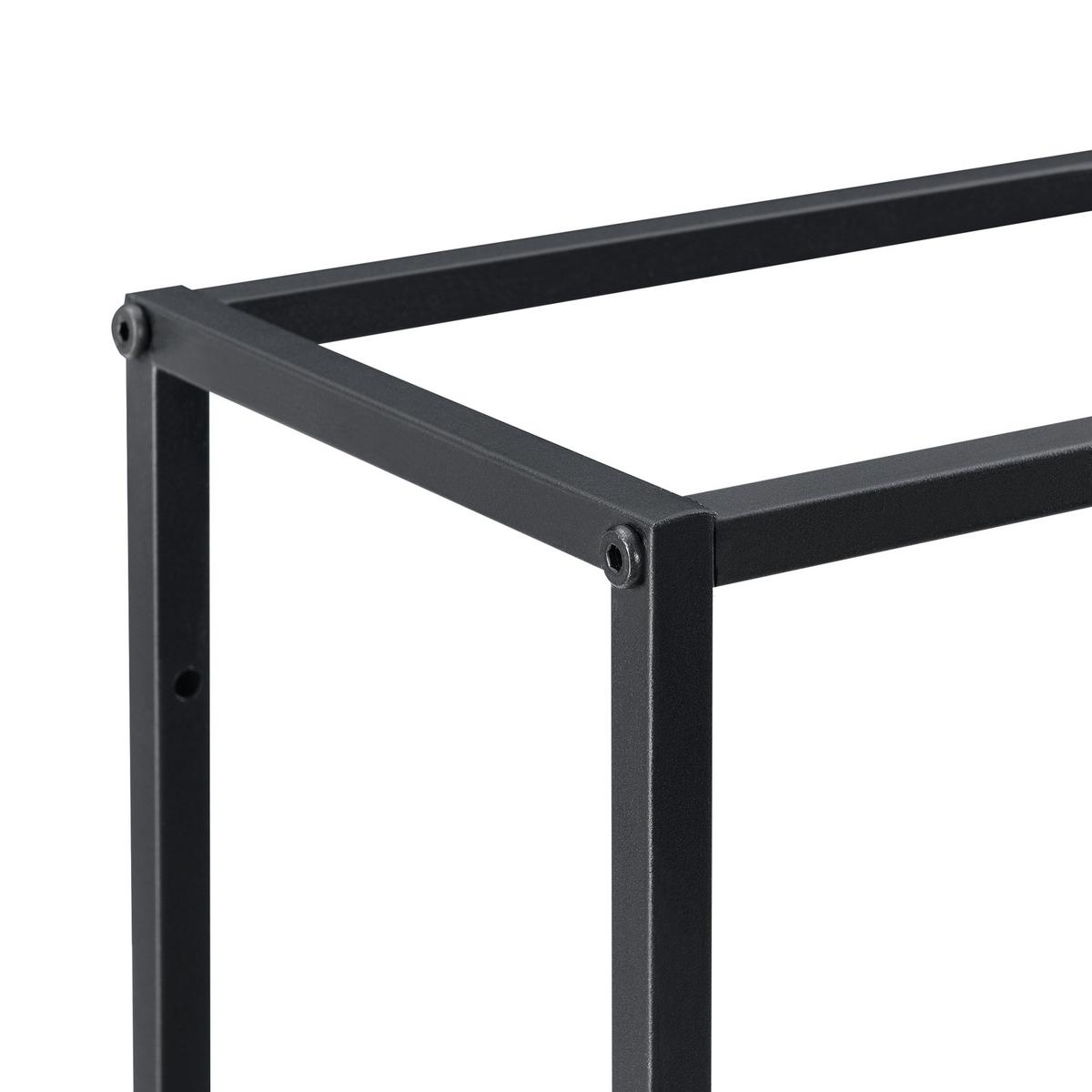 WANDREGAL Jelsa - Schwarz, Metall (130/110/18cm) - [en.casa]
