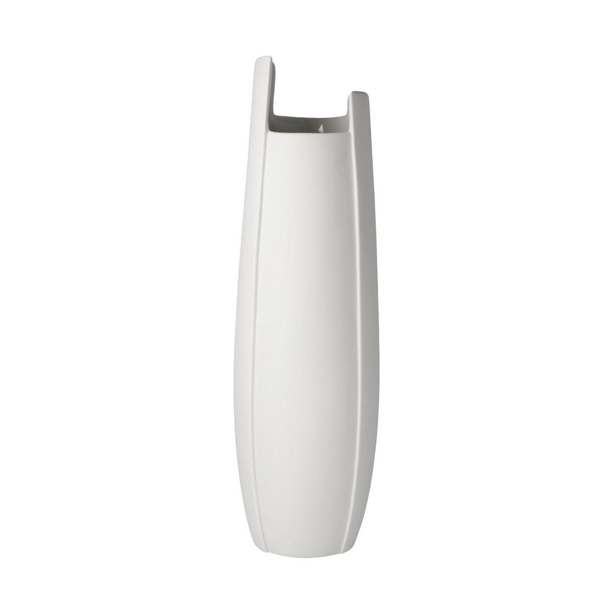 VASE Ova weiß 36 cm - Weiß, Keramik (36cm) - Goebel