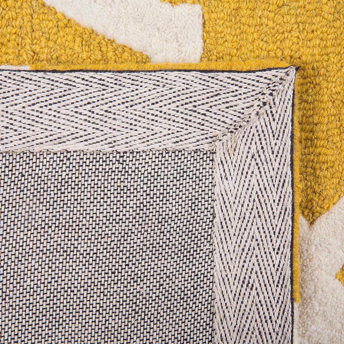 KURZFLOR-TEPPICH Silvan 200/140 cm - Gelb, Textil (140/200cm) - Beliani