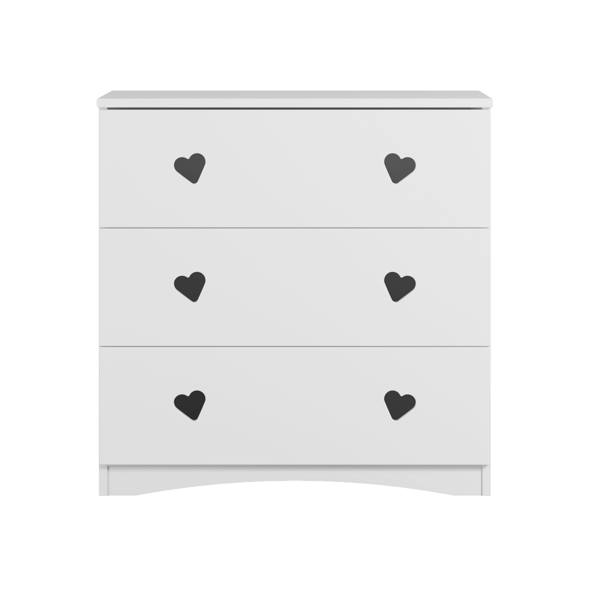 KOMMODE JULIA Weiß Weiß 80/80/41 - Weiß, Holzwerkstoff (80/80/41cm) - RAUMHIRSCH FURNITURE