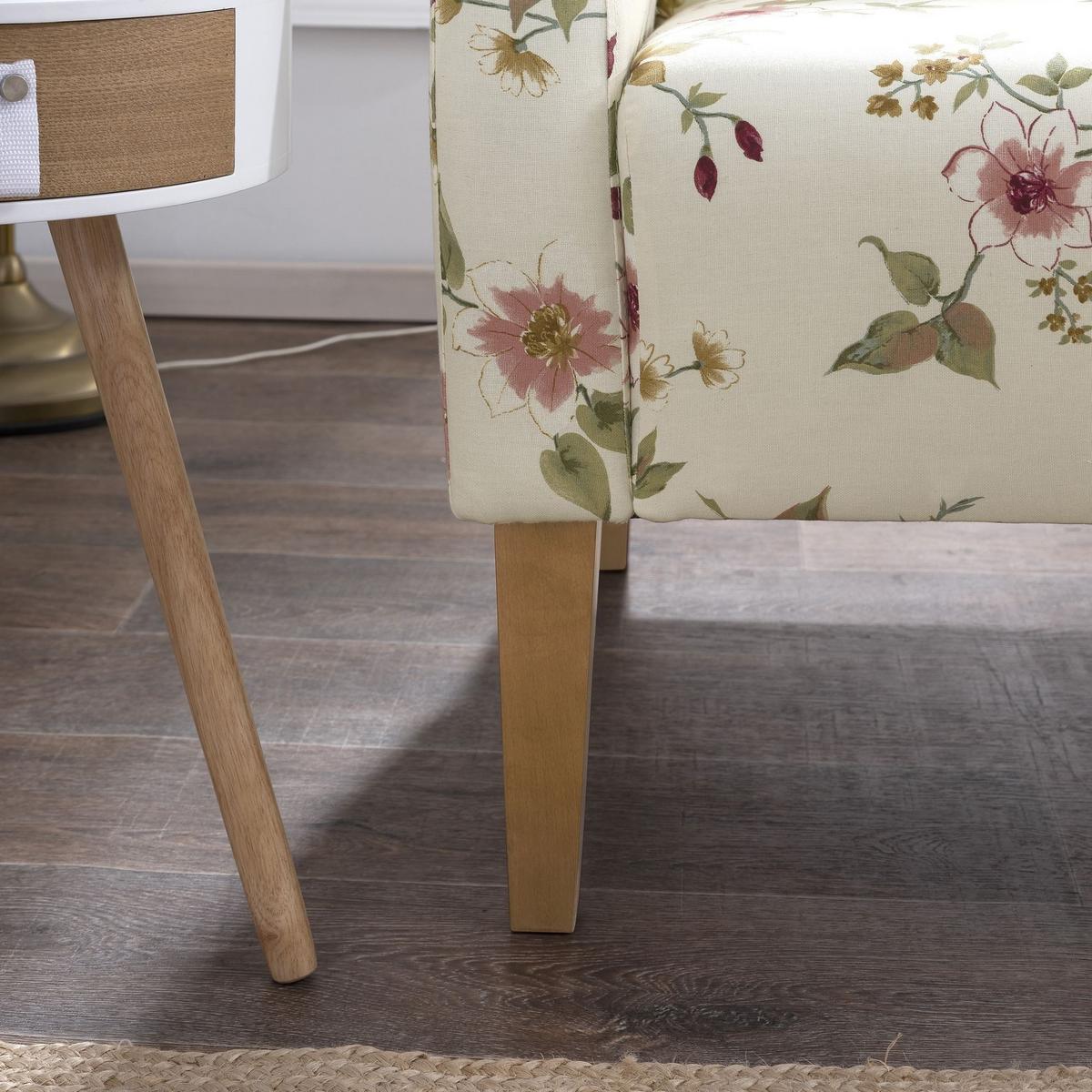 KÜCHENSOFA Karin Bezug Flachgewebe Buche natur / weiß - Weiß, Kunststoff (147/103/84cm) - 58aufmkessel