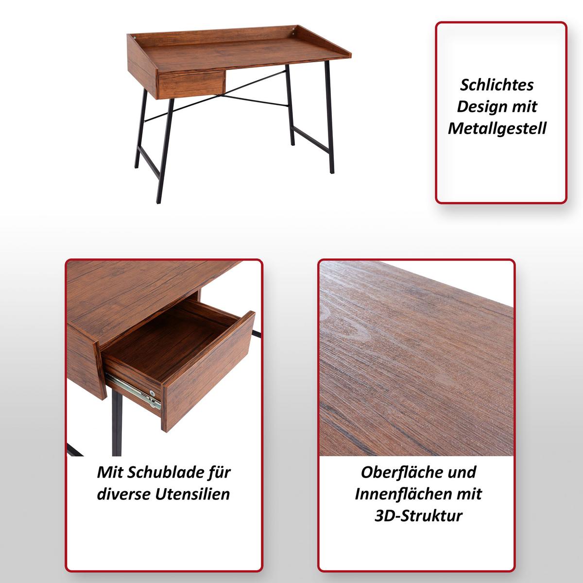 KONSOLENTISCH eckig Beige - Beige, Holz (60/114/98cm) - MCW