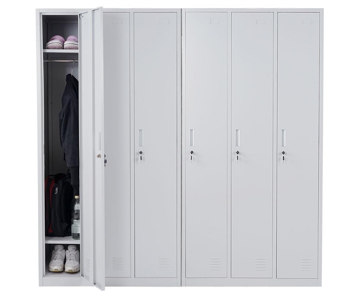 SCHLIESSFACH Grau - Grau, Metall (180/180/50cm) - MCW
