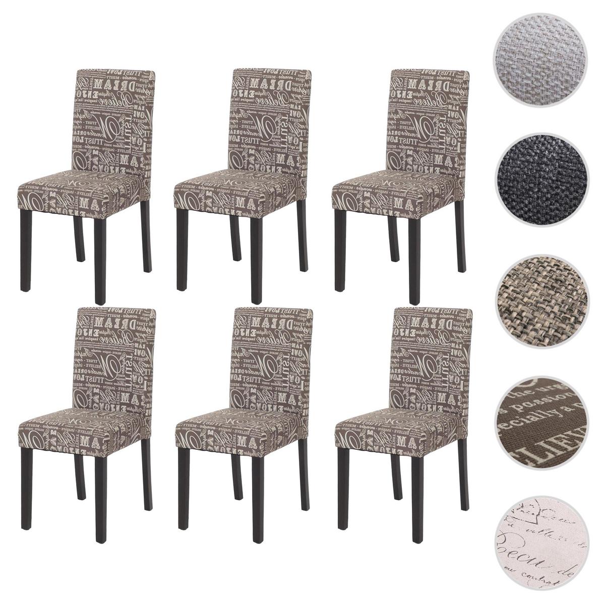 ESSZIMMERSTUHL Grau, Weiß 6er-Set - Weiß/Grau, Textil (43/90/48cm) - MCW