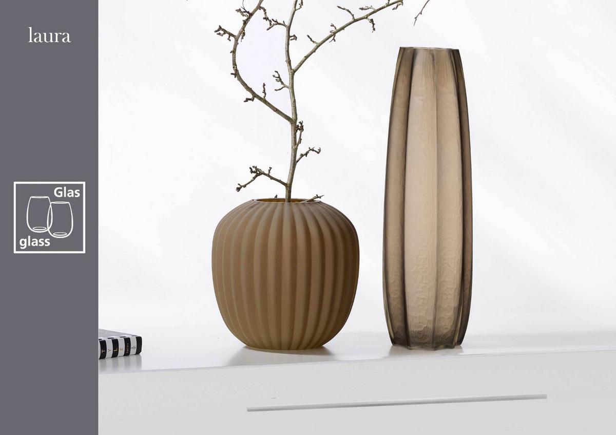 VASEN-SET Laura braun 2-tlg. - Braun, Glas (2cm) - Ritzenhoff Breker