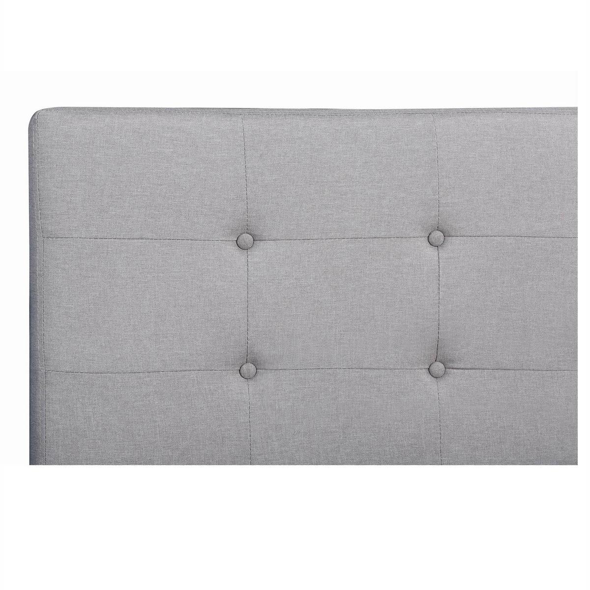 POLSTERBETT ADELE 120X200 CM - Grau, Textil (120/200cm) - CARO-Möbel