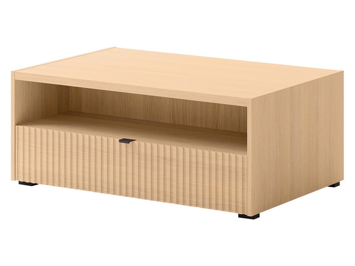 COUCHTISCH Cyliza 1SZ - Eichefarben/Graphitfarben, Holzwerkstoff/Kunststoff (65/100/42cm) - MIRJAN24