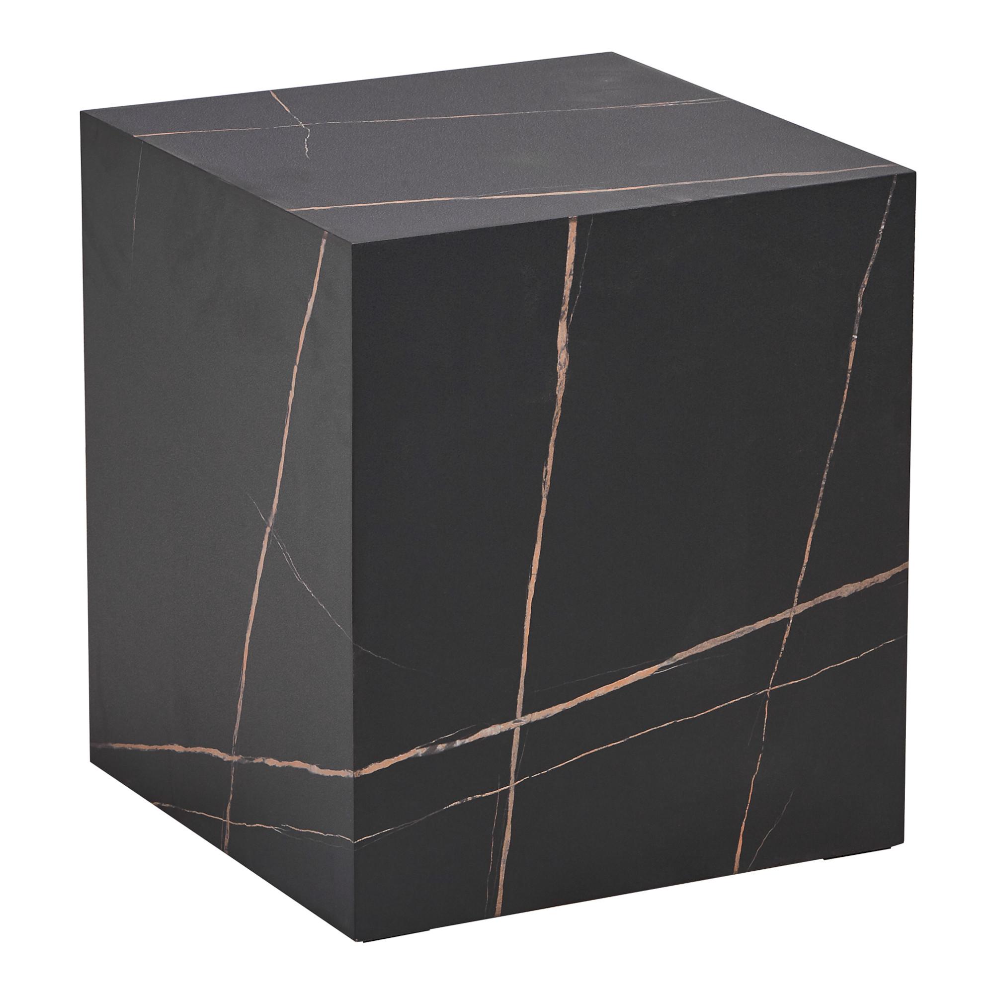 BEISTELLTISCH Ellelu - Schwarz, Holzwerkstoff (40/40/45cm) - [en.casa]