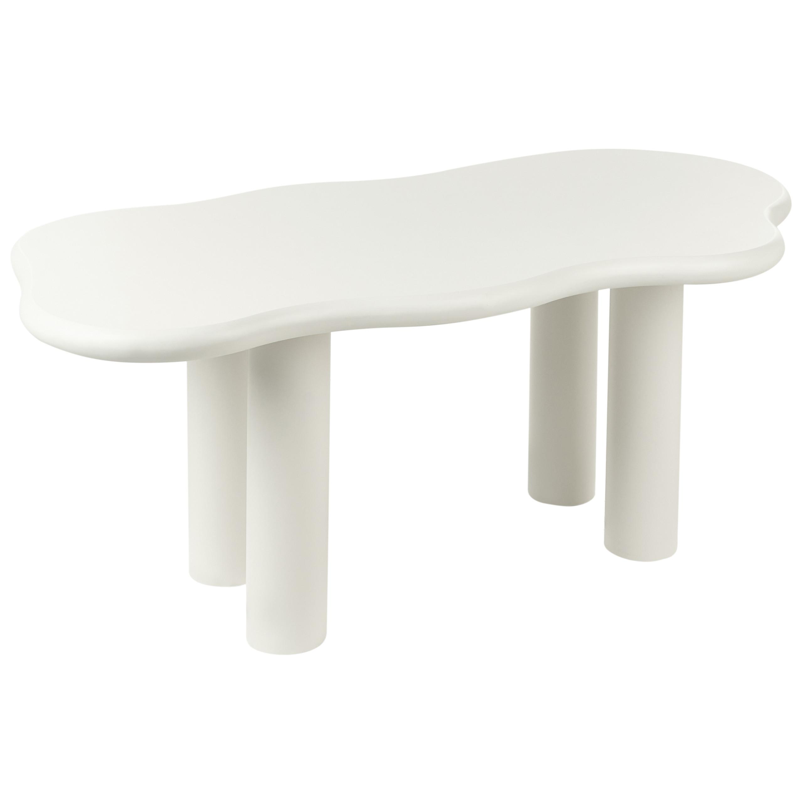 ESSTISCH Weiß Ondle - Creme, Holzwerkstoff (188/94/74cm) - Beliani