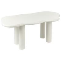 ESSTISCH Weiß Ondle - Creme, Holzwerkstoff (188/94/74cm) - Beliani