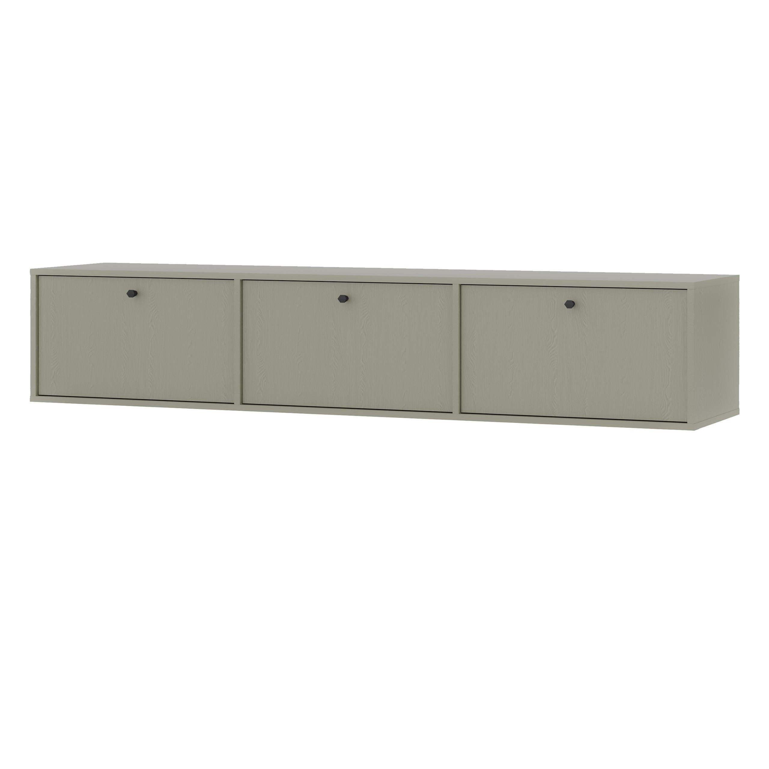 LOWBOARD TORINO 180x40,8x35 cm mit 3 Türen Hellgrün - Hellgrün, Holzwerkstoff (180/35/40.8cm) - MASSENO