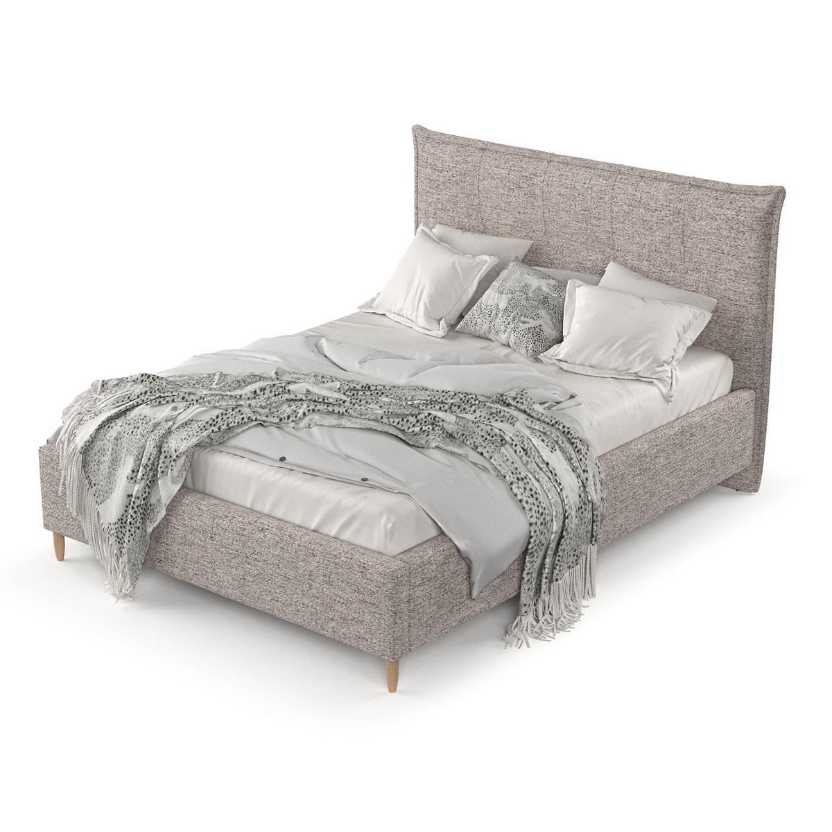 POLSTERBETT Plaza 160/200 cm Beige im Neve Stoff - Beige/Naturfarben, Holz/Holzwerkstoff (160/200cm) - AltaBeds