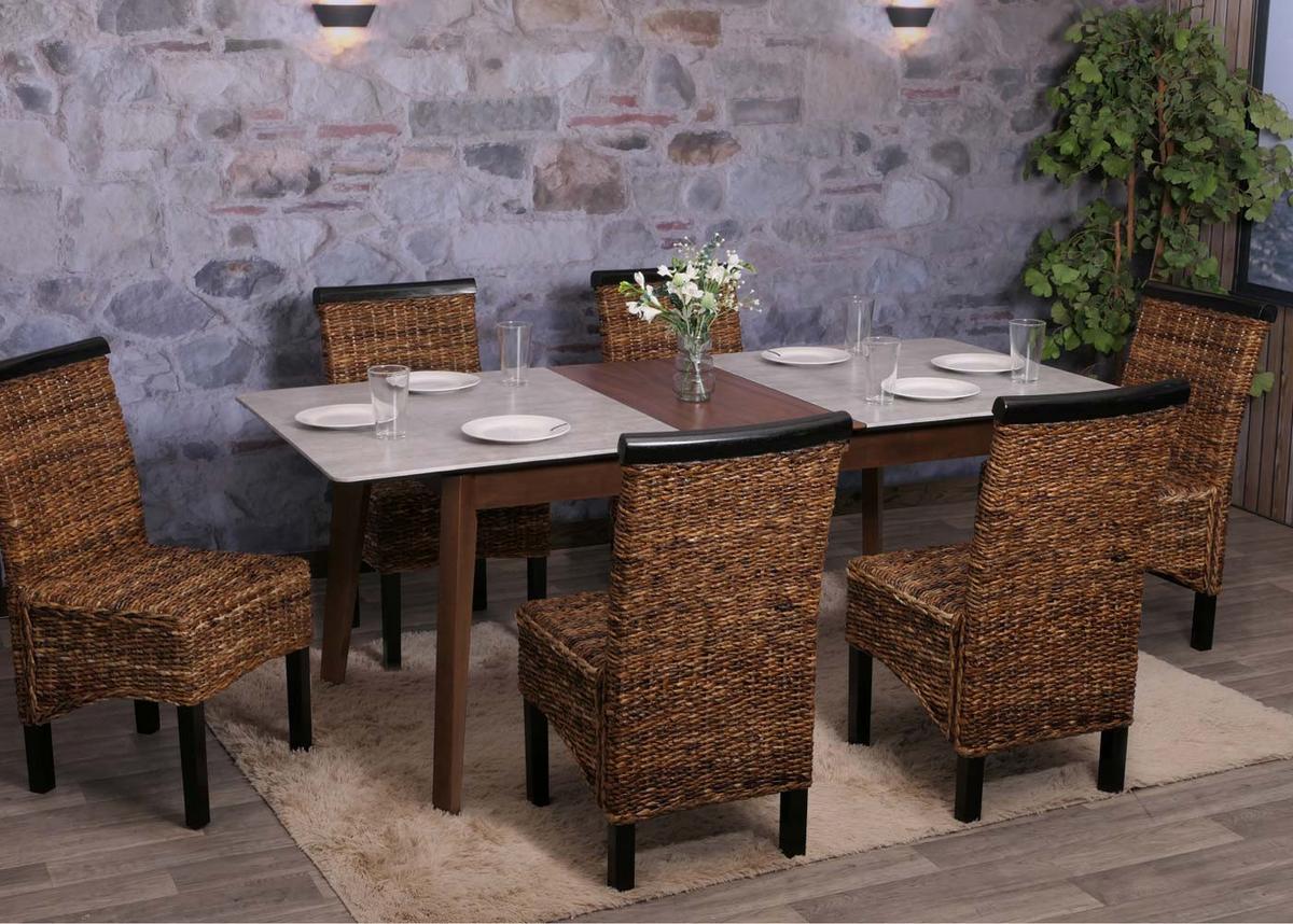 ESSZIMMERSTUHL Braun 6er-Set - Dunkelbraun/Braun, Holz (47/93/43cm) - MCW