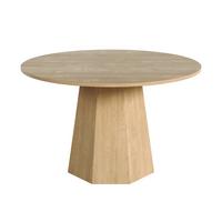 ESSTISCH rund eiche skandinavisch 120cm - Eichefarben, Holzwerkstoff (120/120/75cm) - Urban Meuble