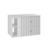 WASCHTISCHUNTERSCHRANK 80.6cm Izae Weiß - Weiß, Holzwerkstoff (80.6/52.2/46.5cm) - Petits-meubles