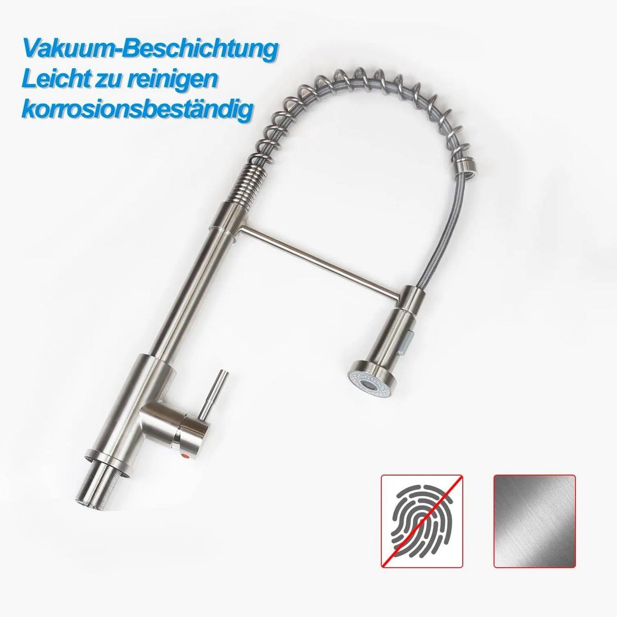 KÜCHENARMATUR THERESA 24/6/55 cm - Silberfarben, Metall (6/55/24cm) - Nettlife
