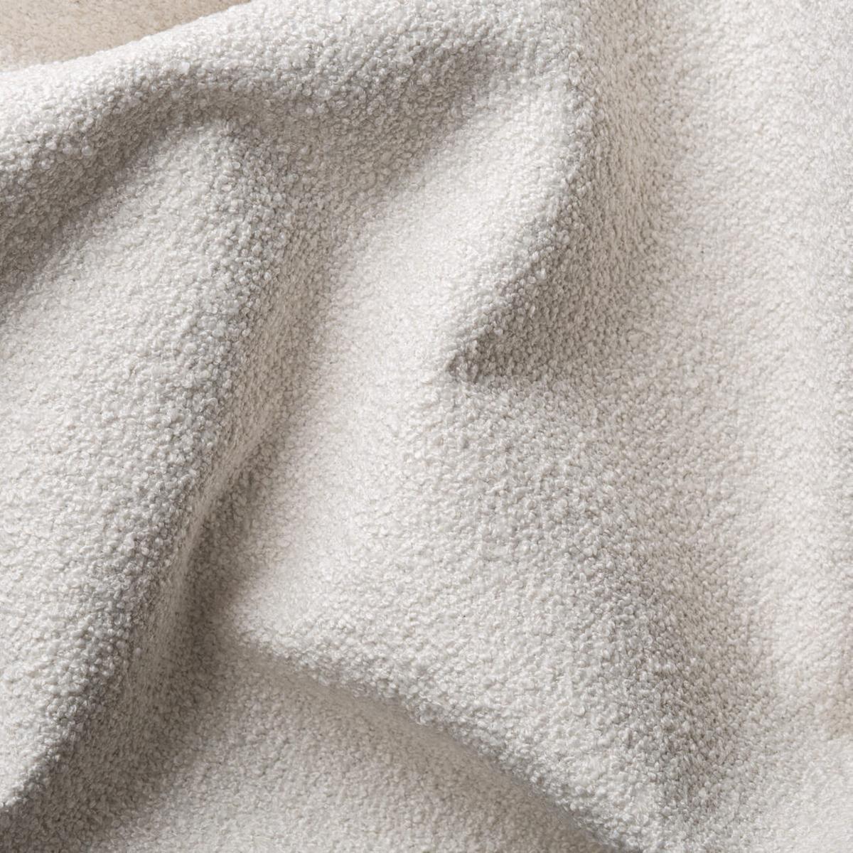 SESSEL Roundi Cremeweiß Bouclé - Creme/Schwarz, Holz/Kunststoff (90/76/80cm) - S-Style Möbel