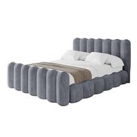 POLSTERBETT mit Bettkasten, Fußteil und Lattenrost, Bett mit Matratze H3/H4 - SORA-Z 180x200 Grau - Grau, Holzwerkstoff/Textil (180/200cm) - ALTDECOR