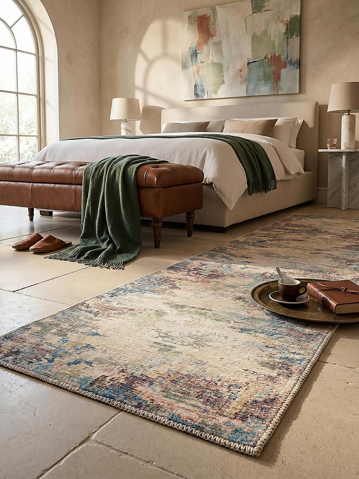 TEPPICH Waschbar CRAY, abstrakt, Bunt, 60 x 230 cm - Multicolor, Textil (230/60cm) - KADIMA DESIGN