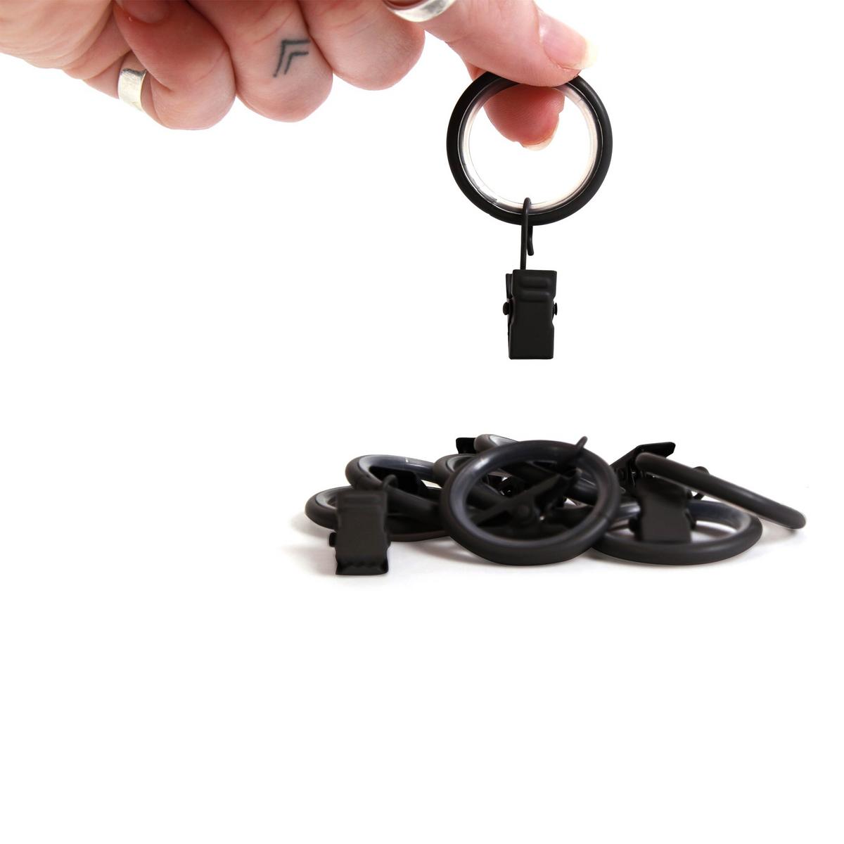 GARDINENSTANGE 1-lauf Wandmontage Kegel 140cm - Schwarz, Metall (140cm) - Deco-Raum