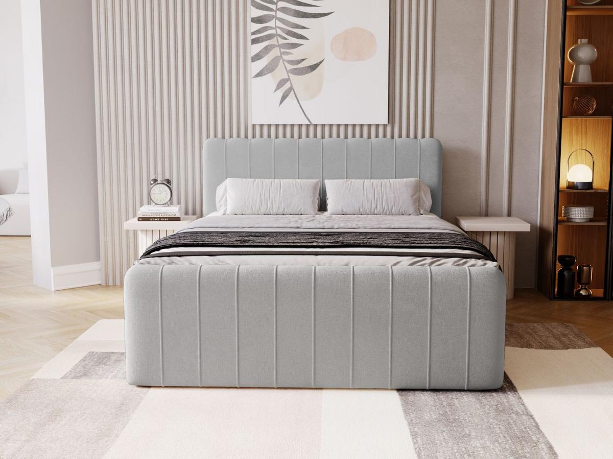BOXBETT Osteno 140x200 Grau - Grau, Holz/Textil (140/200cm) - Graingold