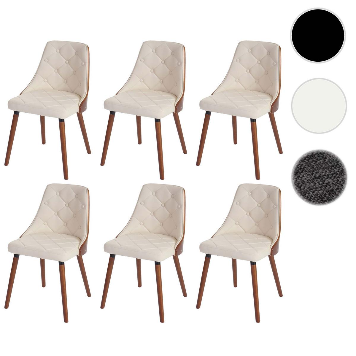 ESSZIMMERSTUHL Beige 6er-Set - Beige/Creme, Textil (50/82/53cm) - MCW