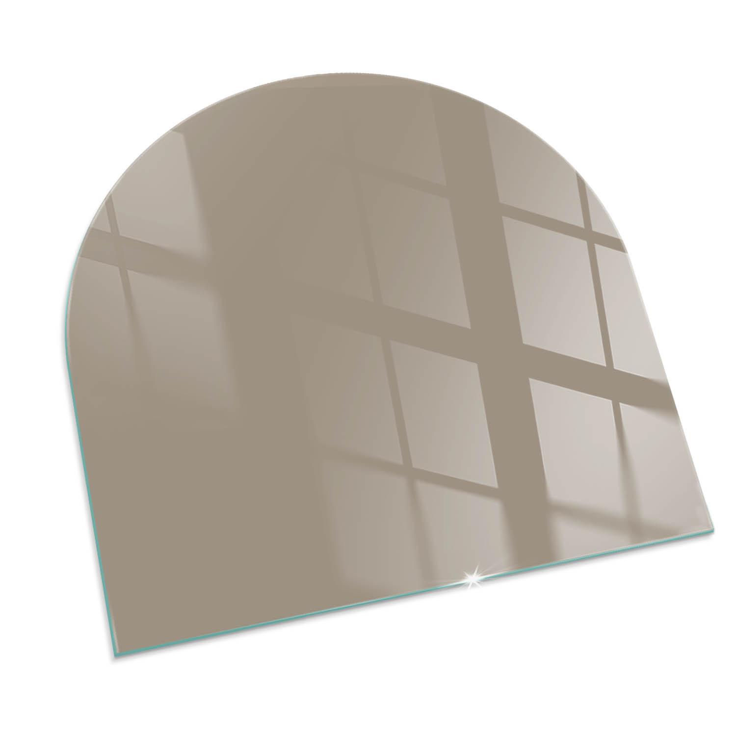 GLASPLATTE für Kamin 100x100 cm - Braun, Glas (100/100/0.4cm) - TULUP