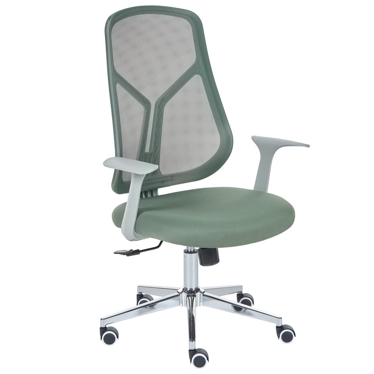 BÜROSTUHL Grün Nuviner - Grün, Textil (60/109/60cm) - Beliani