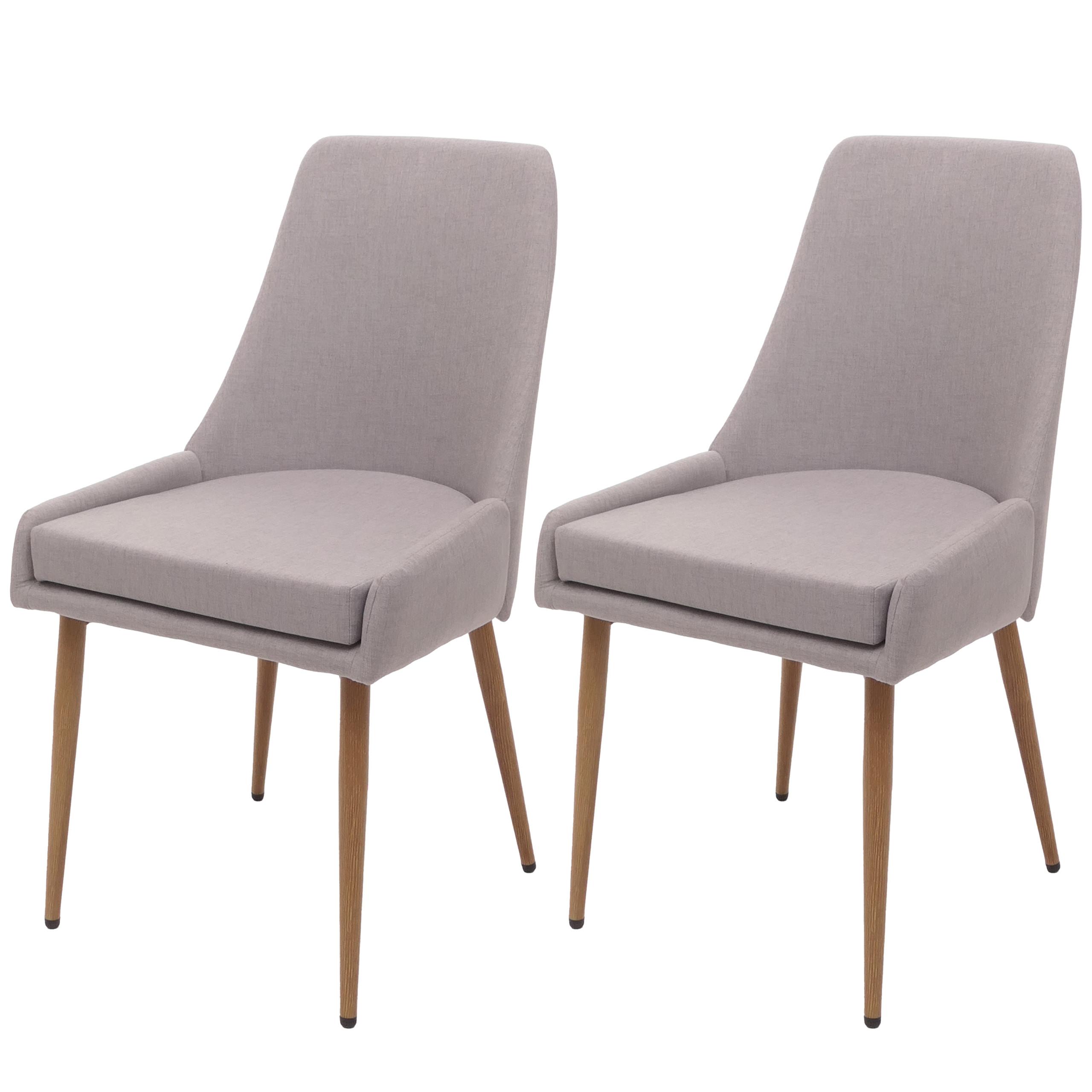 ESSZIMMERSTUHL Hellgrau 2er-Set - Hellgrau, Textil (50/92/60cm) - MCW