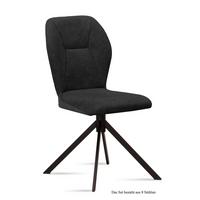 ESSZIMMERSTUHL (8er-Set) Dusca 51x92x60 Schwarz/Anthrazit - Anthrazit/Schwarz, Kunststoff (60/92/51cm) - 58aufmkessel