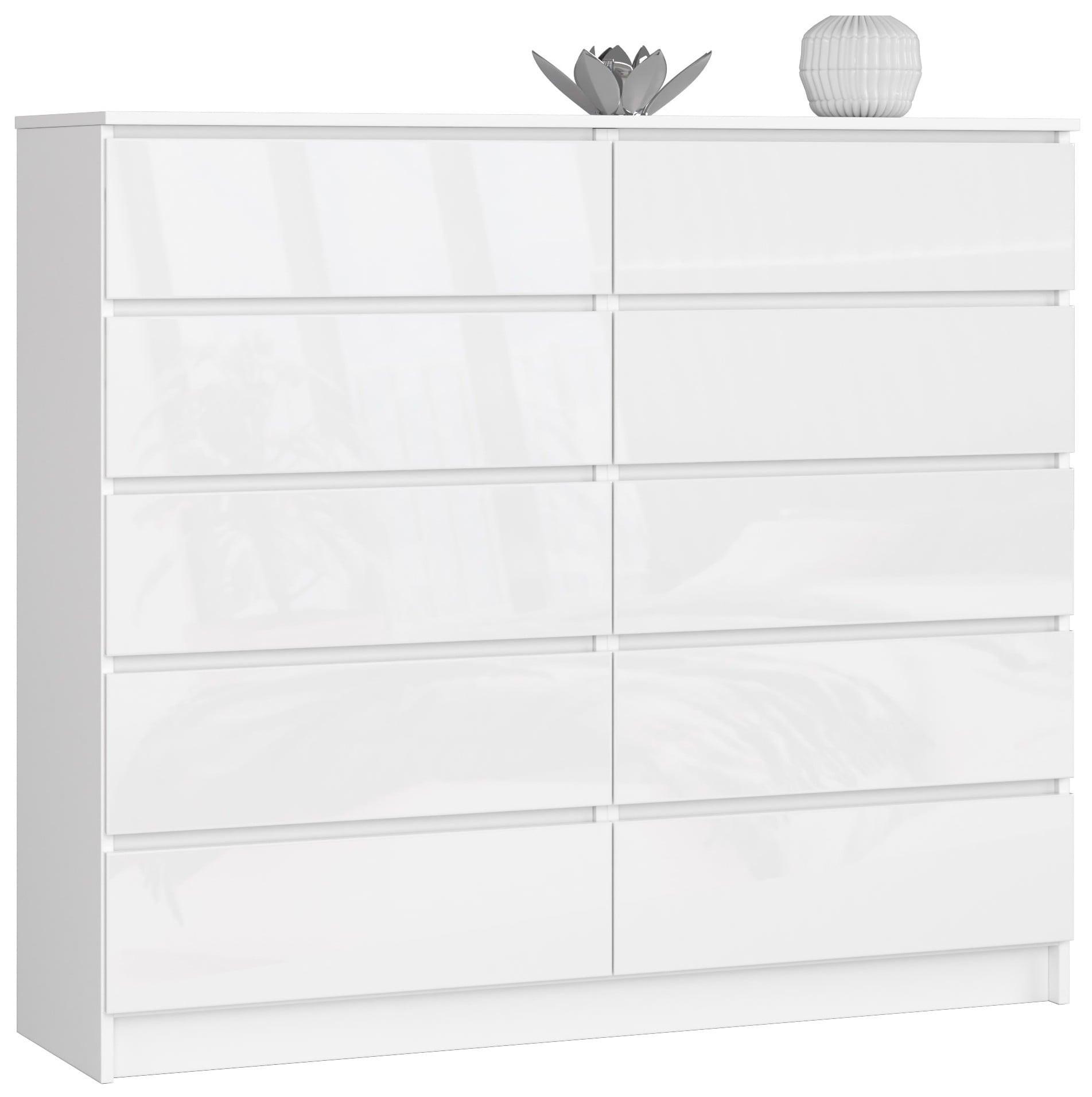 KOMMODE Weiß, Weiß Glanz 121/138/40 - Weiß, Holzwerkstoff (138/121/40cm) - RAUMHIRSCH FURNITURE