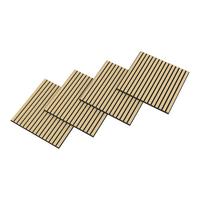 AKUSTIK WANDPANEEL-SET Vang 4-TLG. II - Eichefarben, Holzwerkstoff/Kunststoff (60/60/2.1cm) - NEU.HOLZ