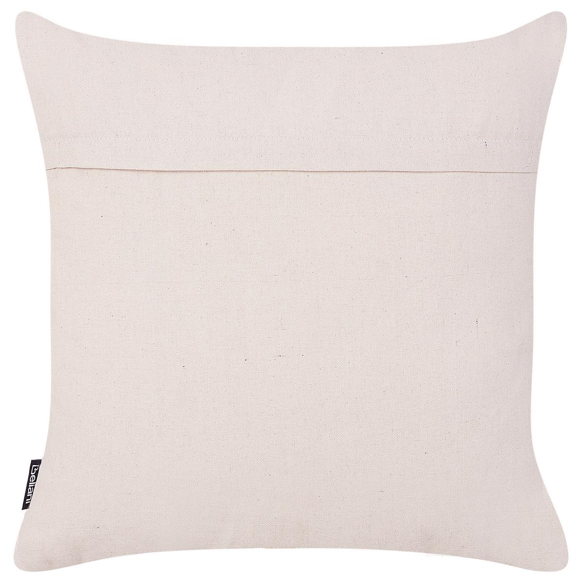 DEKOKISSEN 2er-Set Hellbraun 45/45 cm Mimisal - Hellbraun, Naturmaterialien/Textil (45/45cm) - Beliani