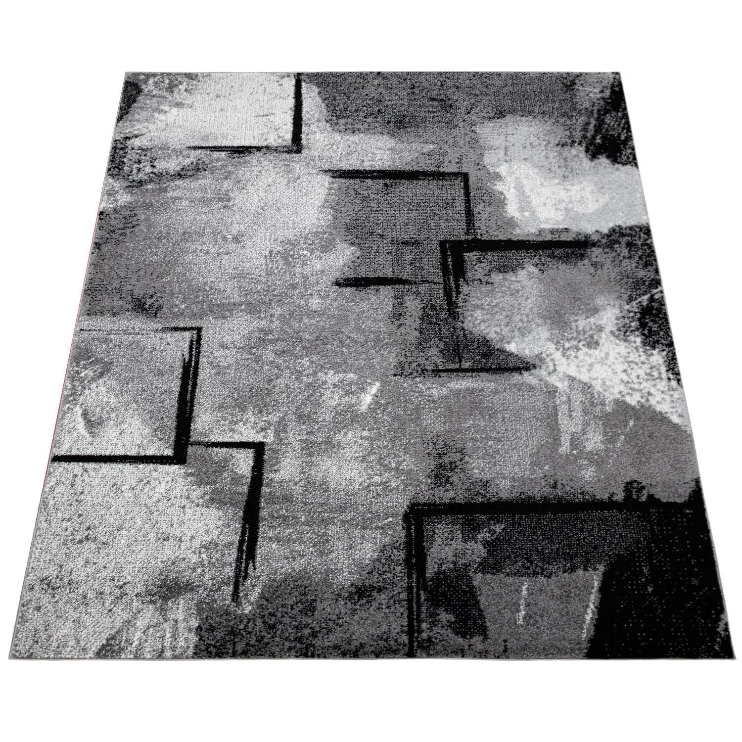 KURZFLORTEPPICH, abstrakt, aus Polypropylen, Dunkelgrau, 200 x 290 cm - Dunkelgrau, Textil (290/200cm) - KADIMA DESIGN