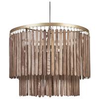 HÄNGELEUCHTE Kaveri 60/60/146 cm - Dunkelbraun, Holz (60/60/146cm) - Beliani