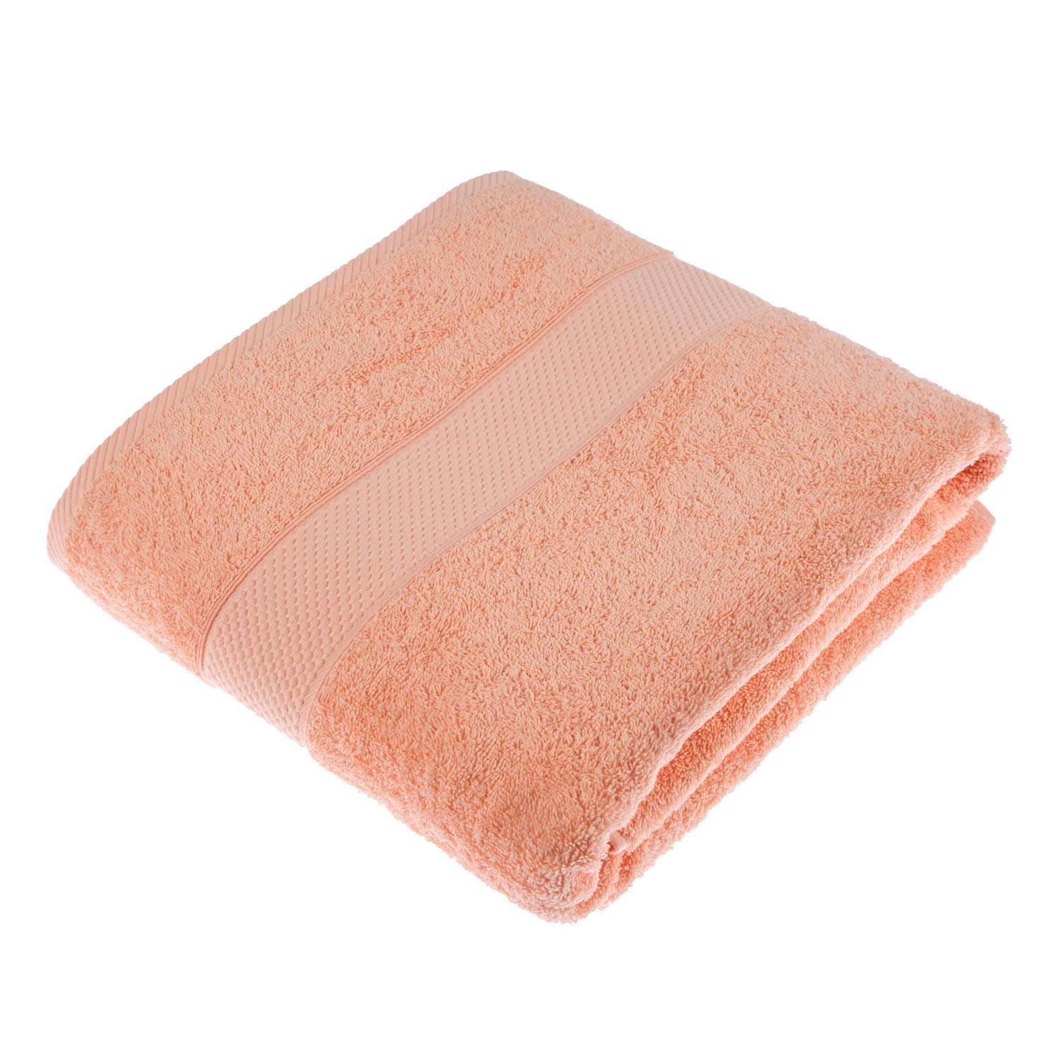 SAUNATUCH Essential apricot 100/180 cm - Koralle, Textil (100/180cm) - Homescapes