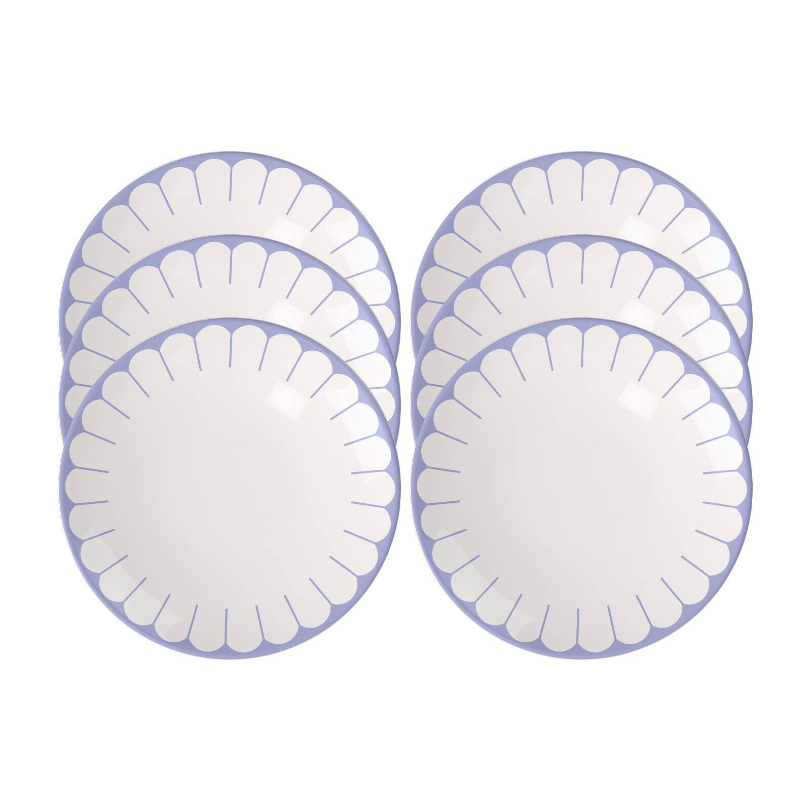 FRÜHSTÜCKSTELLER Fleur Couleur Bleu ø 21,2 cm 6er Set - Blau, Keramik (21.2cm) - Villeroy & Boch
