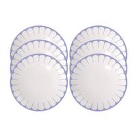 FRÜHSTÜCKSTELLER Fleur Couleur Bleu ø 21,2 cm 6er Set - Blau, Keramik (21.2cm) - Villeroy & Boch