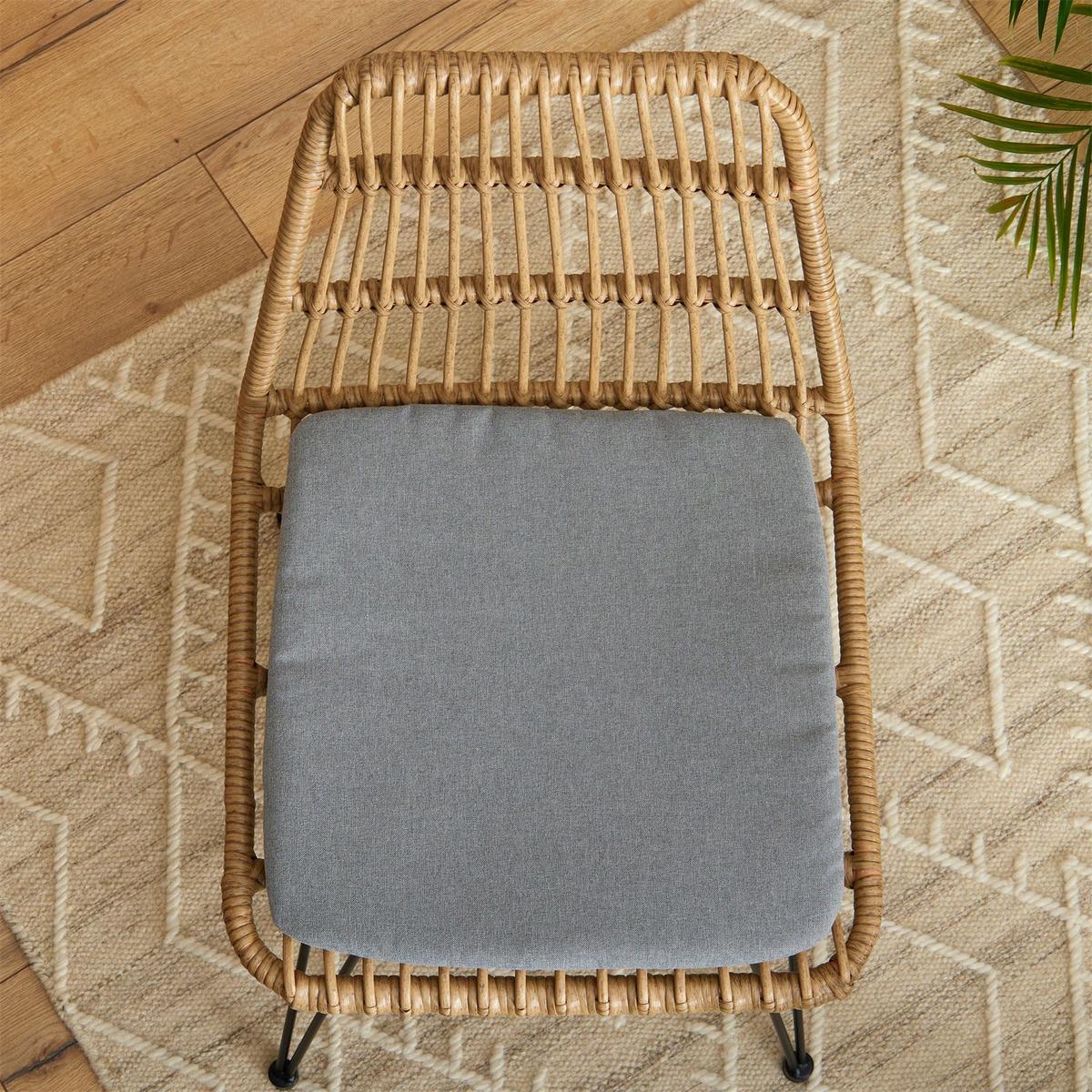 SITZKISSEN CHIARA 4er-Set grau - Grau, Textil (43/43/2cm) - IDIMEX