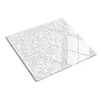 GLASPLATTE 60x52 cm Binärcode - Grau, Glas (60/0.4/52cm) - TULUP