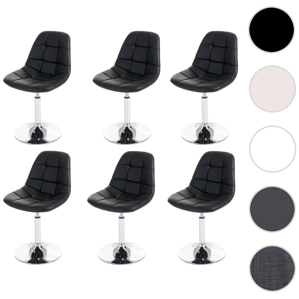 ESSZIMMERSTUHL Schwarz 6er-Set - Schwarz, Textil (47/84/50cm) - MCW