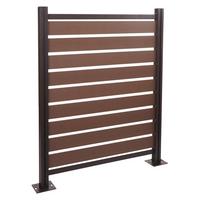 ALU MÜLLTONNEN-ZAUN Braun - Braun, Metall (110/130/6cm) - MCW