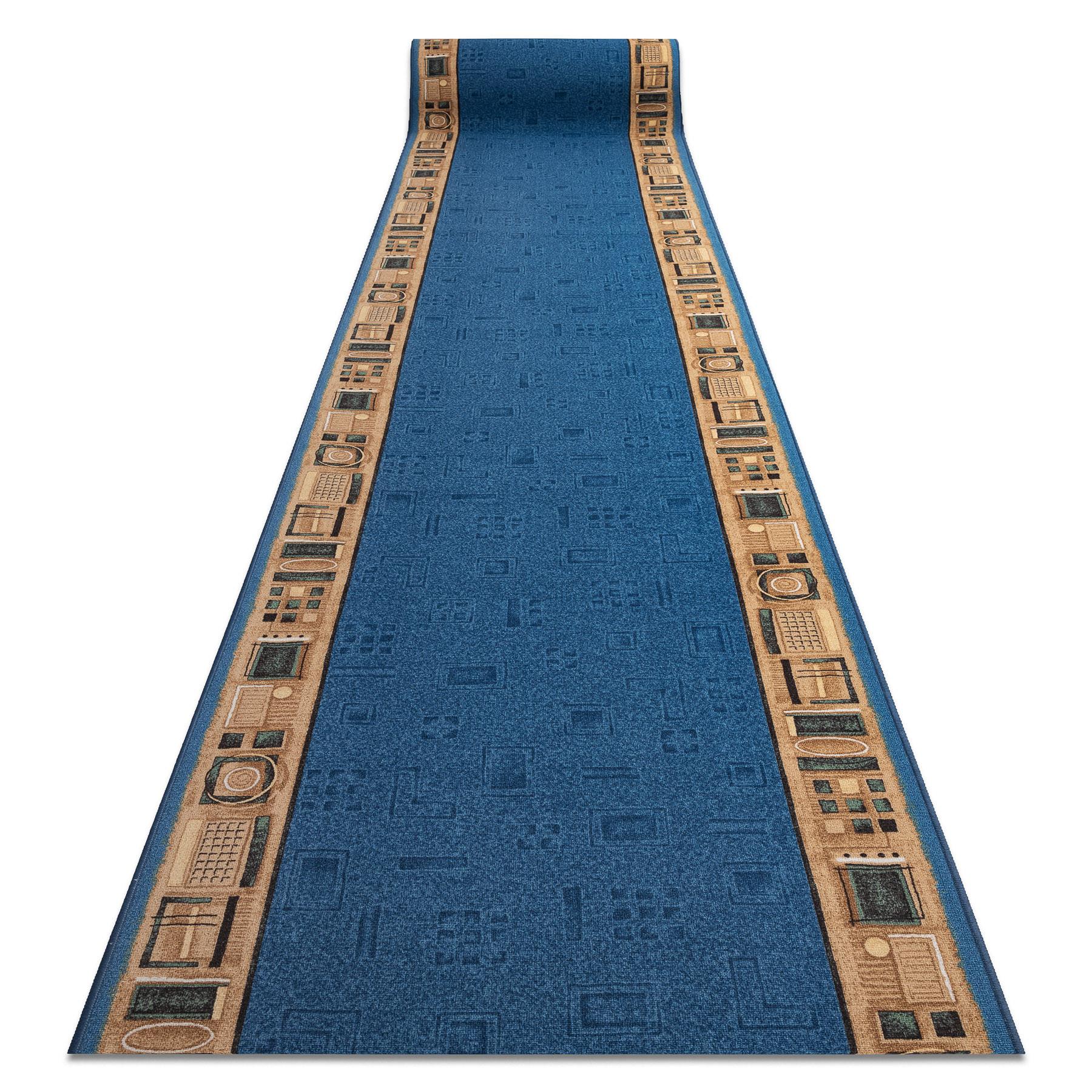 LÄUFER Antirutsch JENA 80/110 cm - Blau, Textil (80/110cm) - rugsX