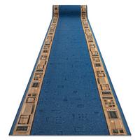 LÄUFER Antirutsch JENA 80/100 cm - Blau, Textil (80/100cm) - rugsX