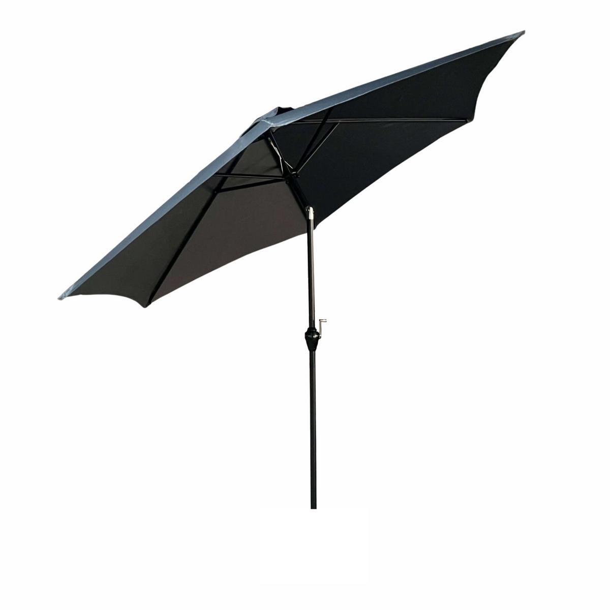 GARTENSCHIRM Graphit 270/235/270 - Graphitfarben, Textil/Metall (270/270cm) - RAUMHIRSCH FURNITURE
