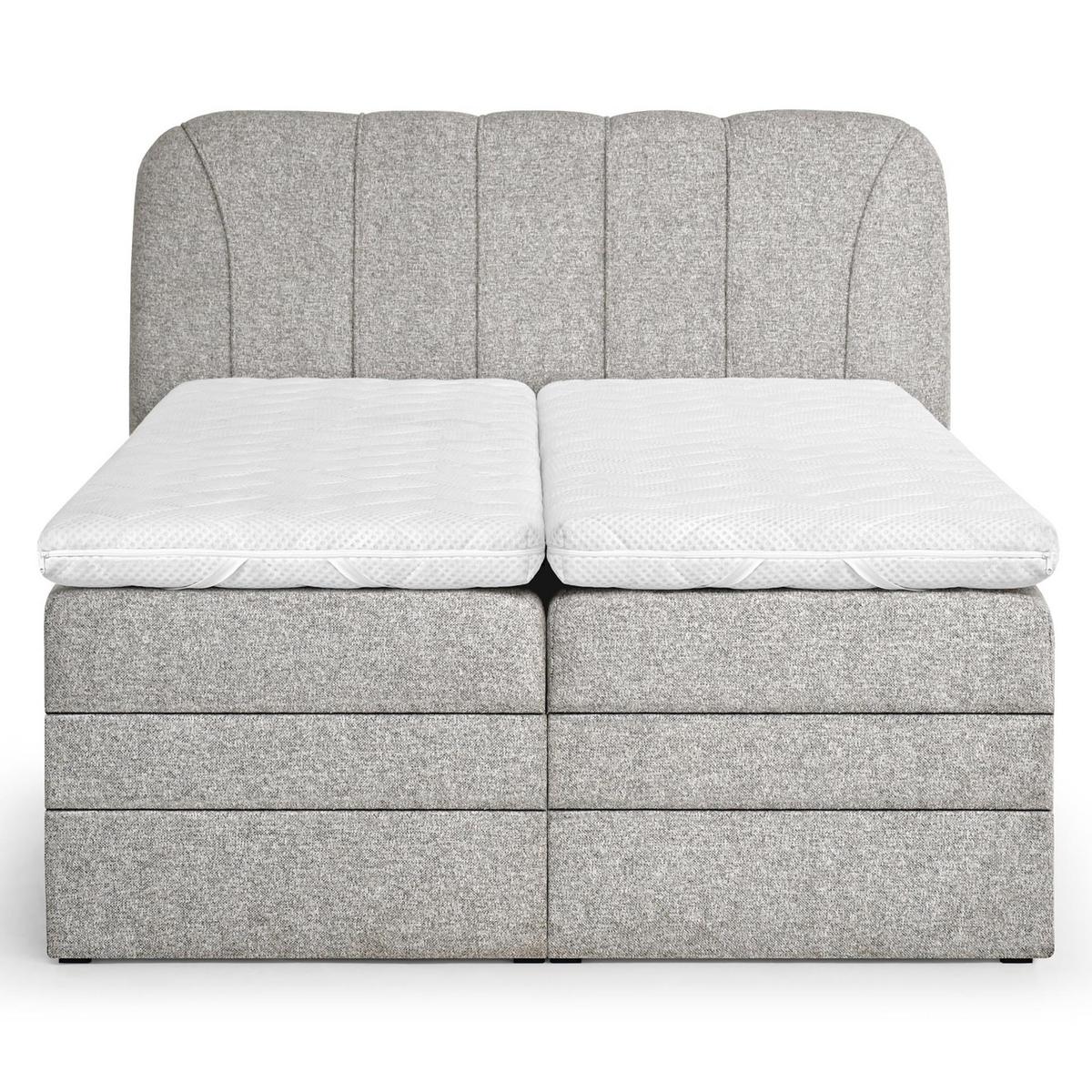 BOXSPRINGBETT Romeo mit elektrischer Matratzenverstellung, 160x200 cm, Beige - Beige, Textil (160/200cm) - Beautysofa