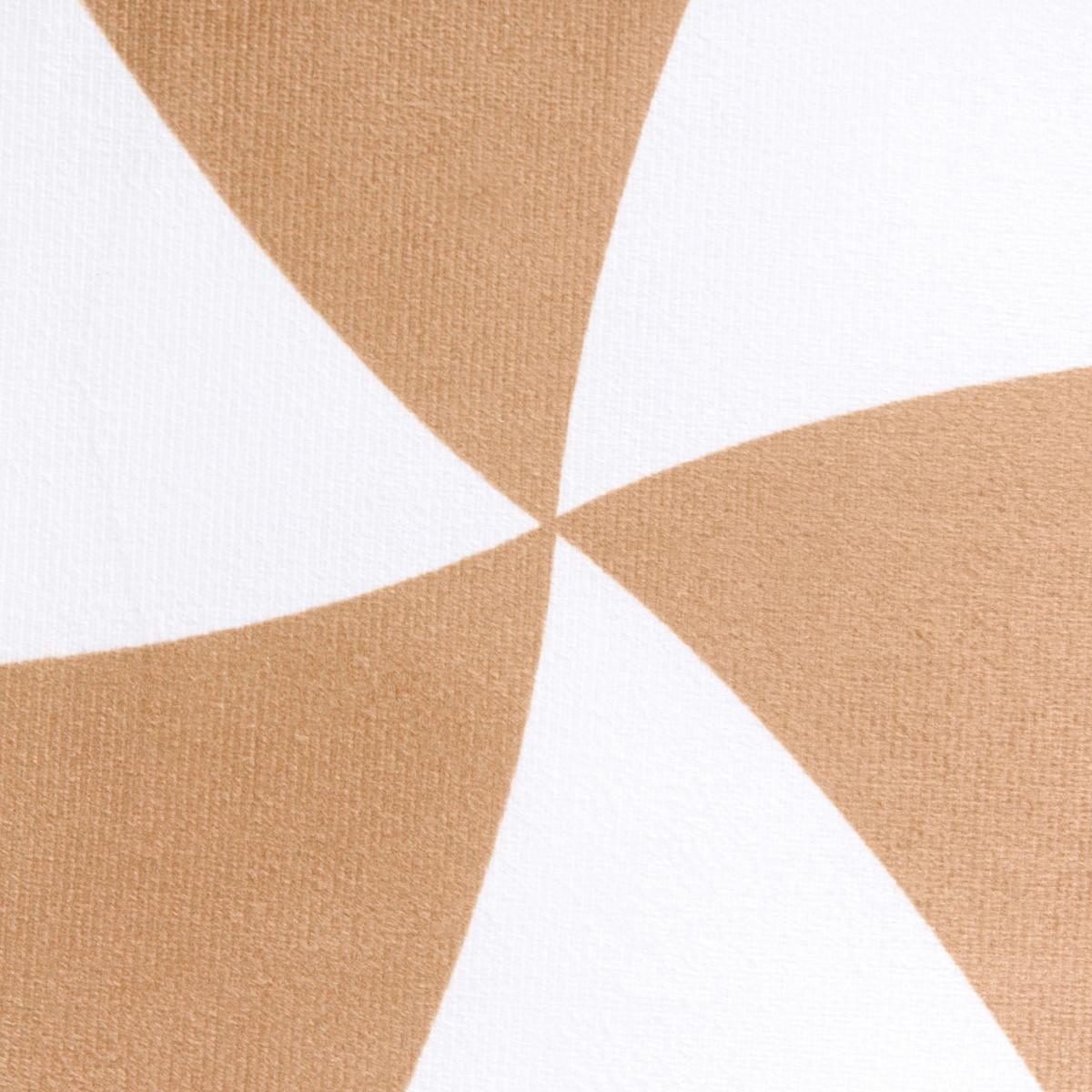DEKOKISSEN 2er-Set Dunkelbraun 60/60 cm Whirl Candy - Dunkelbraun/Weiß, Textil (60/60cm) - Beliani