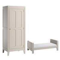 BABYZIMMER 2-teilig Milenne Beige - Beige, Holz (145/86/74.5cm) - Petits-meubles