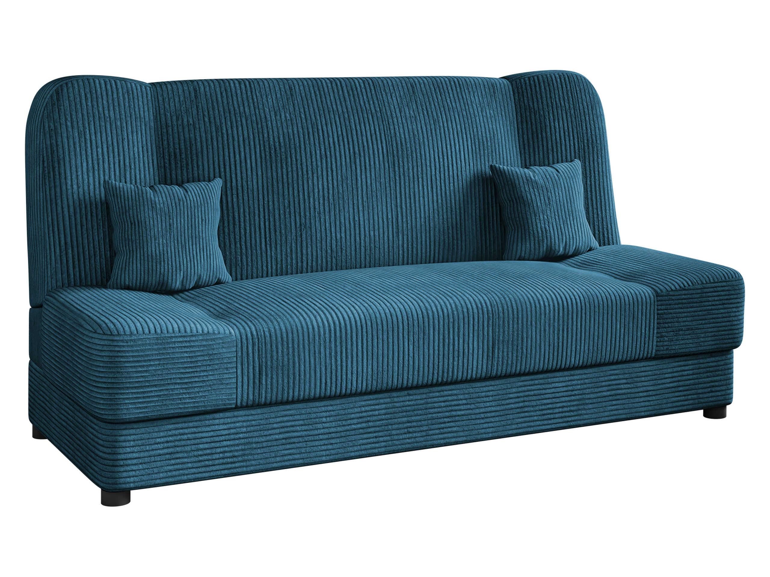 SCHLAFSOFA Jonas Cord - Dunkelblau, Holz/Textil (195/86/87cm) - MIRJAN24